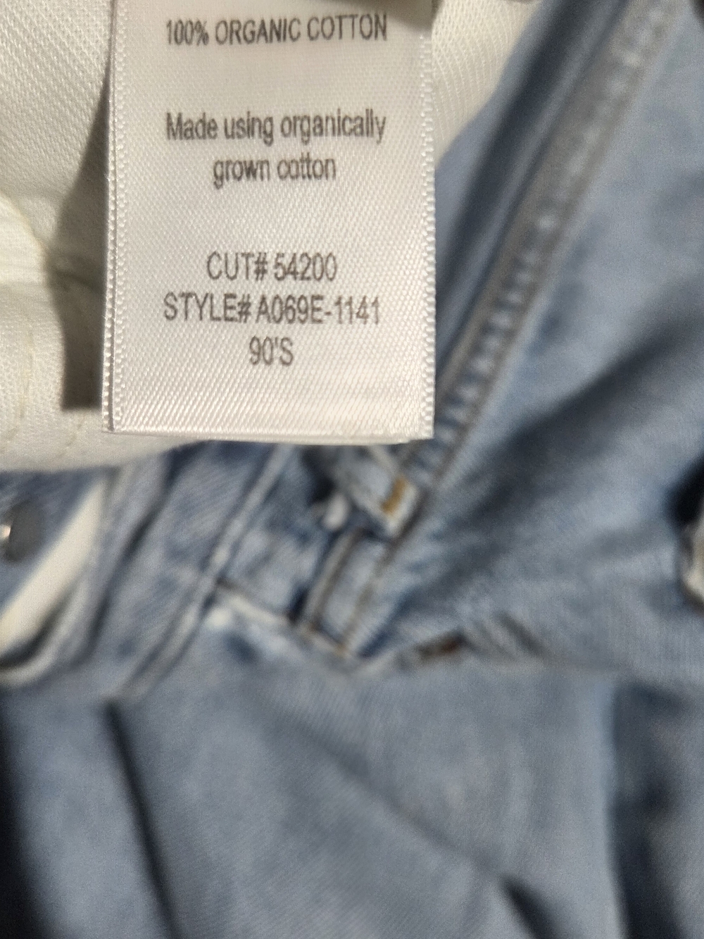 Agolde Light Blue Straight Leg Distressed Jeans - Picture 4 of 9